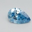 1.00 Ct. Fancy Vivid Blue Pear Lab Grown Diamond