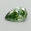 0.60 Ct. Fancy Vivid Green Pear Lab Grown Diamond