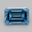 0.70 Ct. Fancy Vivid Blue Emerald Lab Grown Diamond