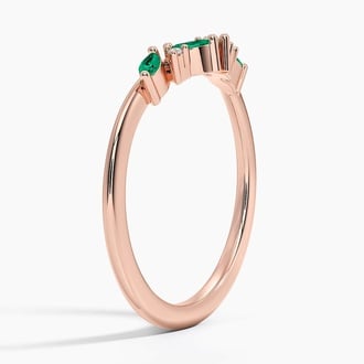 Yvette Lab Emerald and Diamond Ring