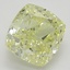 1.57 Ct. Fancy Yellow Cushion Diamond