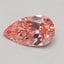 0.70 Ct. Fancy Intense Pink Pear Lab Grown Diamond