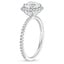 18KW Moissanite Waverly Halo Diamond Ring (1/2 ct. tw.), smalltop view