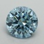 3.22 Ct. Fancy Vivid Blue Round Lab Grown Diamond