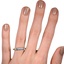 The Noemi Ring, smallzoomed in top view on a hand