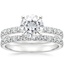 18KW Moissanite Constance Diamond Bridal Set, smalltop view