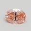 1.11 Ct. Fancy Intense Pink Oval Lab Grown Diamond