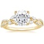 18K Yellow Gold Luxe Willow Diamond Ring (1/4 ct. tw.), smalltop view