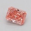 1.12 Ct. Fancy Vivid  Pink Radiant Lab Grown Diamond