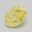 1.06 Ct. Fancy Intense Yellow Oval Lab Grown Diamond
