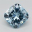 1.67 Ct. Fancy Vivid Blue Cushion Lab Grown Diamond