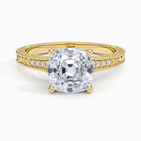 Luxe Hudson Ring - Engraved Diamond Ring
