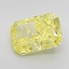 3.52 Ct. Fancy Vivid Yellow Radiant Lab Grown Diamond