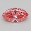 0.42 Ct. Fancy Vivid Pink Marquise Lab Grown Diamond