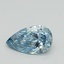 0.62 Ct. Fancy Intense Blue Pear Lab Grown Diamond