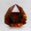 7.2x7mm Unheated Orange Modified Trillion Tourmaline