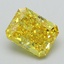 2.25 Ct. Fancy Vivid Yellow Radiant Lab Grown Diamond