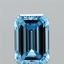 1.16 Ct. Fancy Vivid Blue Emerald Lab Grown Diamond
