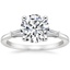 Platinum Symphony Tapered Baguette Three Stone Diamond Ring (1/5 ct. tw.), smalltop view