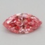 0.36 Ct. Fancy Vivid Pink Marquise Lab Grown Diamond