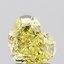 1.70 Ct. Fancy Vivid  Yellow Heart Lab Grown Diamond