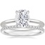 Platinum Petite Elodie Ring with Ballad Diamond Ring (1/6 ct. tw.)