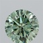 3.04 Ct. Fancy Vivid Green Round Lab Grown Diamond