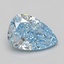 2.09 Ct. Fancy Vivid Blue Pear Lab Grown Diamond