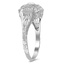 The Kirbee Ring, smalltop view on a hand