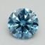 1.09 Ct. Fancy Vivid Blue Round Lab Grown Diamond
