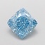 5.04 Ct. Fancy Vivid Blue Cushion Lab Grown Diamond