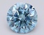 1.47 Ct. Fancy Vivid Blue Round Lab Grown Diamond
