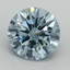3.27 Ct. Fancy Vivid Blue Round Lab Grown Diamond