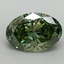 2.01 Ct. Fancy Vivid Green Oval Lab Grown Diamond