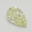 1.00 Ct. Fancy Light Yellow Pear Diamond