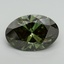 9.59 Ct. Fancy Vivid Green Oval Lab Grown Diamond