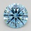 2.09 Ct. Fancy Vivid Blue Round Lab Grown Diamond