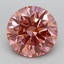 5.09 Ct. Fancy Vivid Pink Round Lab Grown Diamond