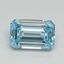 1.20 Ct. Fancy Intense Blue Emerald Lab Grown Diamond