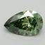 0.94 Ct. Fancy Vivid Green Pear Lab Grown Diamond