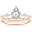 14K Rose Gold Aimee Diamond Bridal Set