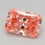 1.10 Ct. Fancy Vivid Pink Radiant Lab Grown Diamond
