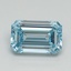 1.05 Ct. Fancy Vivid Blue Emerald Lab Grown Diamond