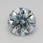 0.59 Ct. Fancy Intense Green Round Lab Grown Diamond