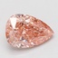 5.06 Ct. Fancy Vivid Pink Pear Lab Grown Diamond