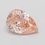 0.92 Ct. Fancy Intense Pink Pear Lab Grown Diamond