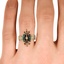 The Nanda Ring, smallzoomed in top view on a hand