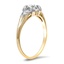 The Tammie Ring, smalltop view on a hand