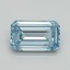 1.06 Ct. Fancy Vivid Blue Emerald Lab Grown Diamond