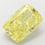 4.50 Ct. Fancy Intense Yellow Cushion Lab Grown Diamond